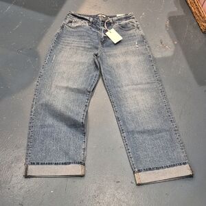 Stylish Blue Wide-Leg Jeans